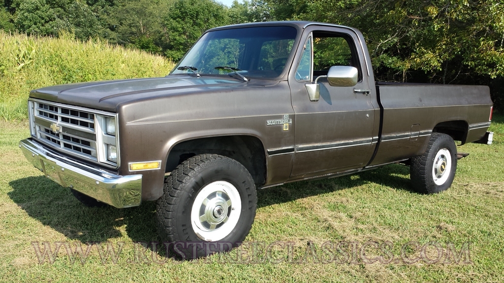87 K20 Scottsdale fuel injected Brown 4x4 1987 Chevy
